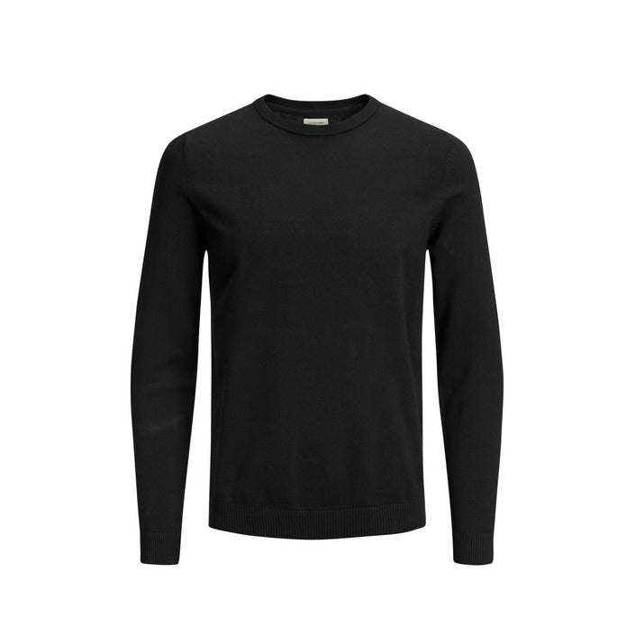Jack &amp; Jones Minimalist 100% Cotton Crewneck Sweater - black