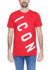 Icon Logo Pure Cotton T-Shirt - red