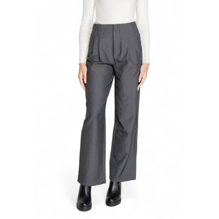 Only High Waist Grey Wide Leg Pants