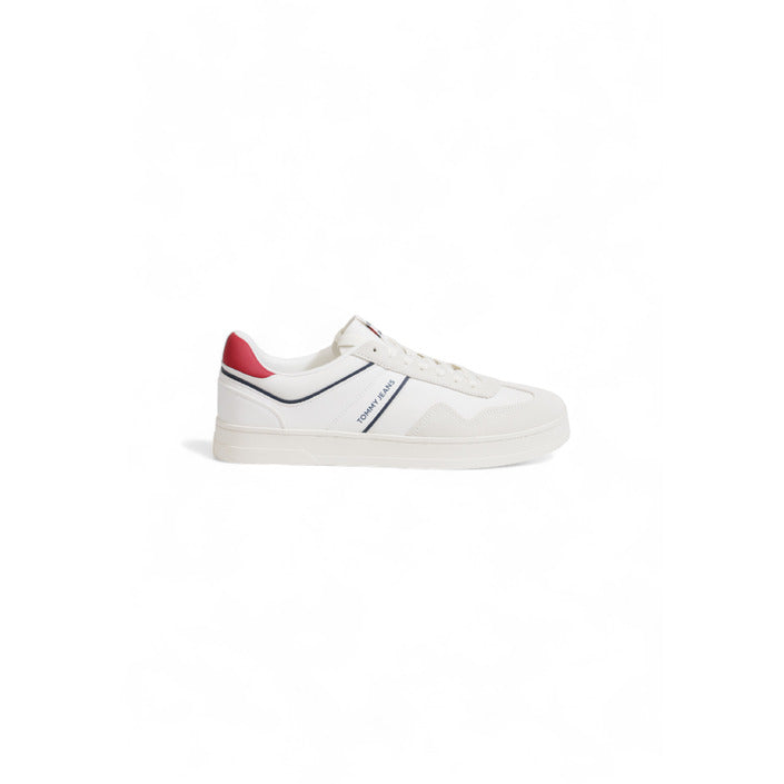 Tommy Hilfiger Logo Genuine Leather Lace-Up Sneakers