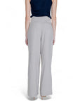 Vila Clothes Light Grey Wide Leg Pants