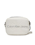 Calvin Klein Jeans Logo Vegan Leather Crossbody Camera Bag - 2 Shades