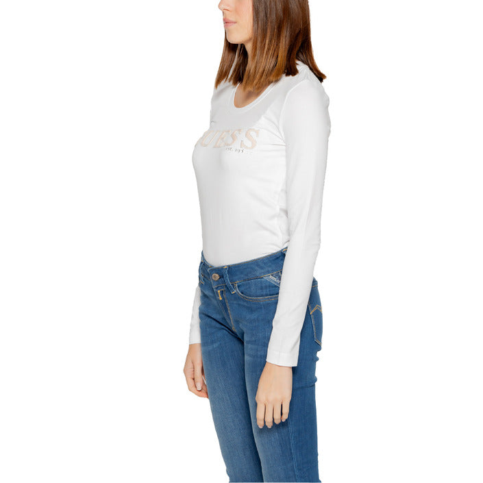 Guess Logo Cotton-Rich Long Sleeve Top