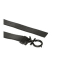 Calvin Klein Logo Buckle Black Belt