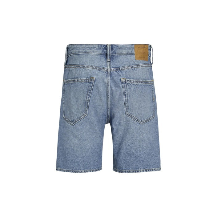 Jack & Jones Logo Light Wash Denim Shorts