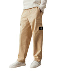 Calvin Klein Logo Cargo Pants Wide Leg Fit - Cotton