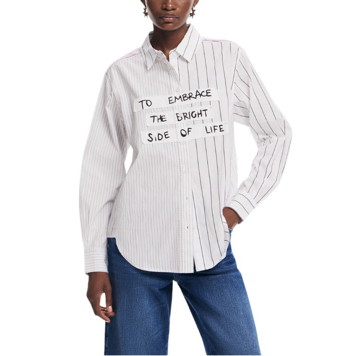 Desigual Typography Shirt 100% Cotton