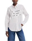 Desigual Typography Shirt 100% Cotton