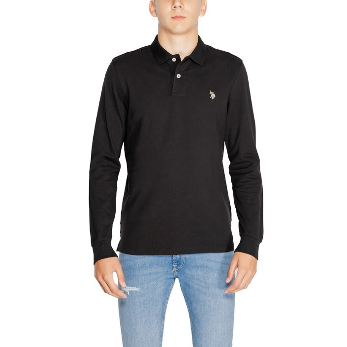 U.S. Polo Assn. Logo Long Sleeve Polo Shirt 100% Cotton