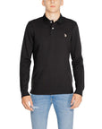 U.S. Polo Assn. Logo Long Sleeve Polo Shirt 100% Cotton