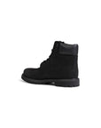 Timberland Minimalist Genuine Leather All Black Lace-Up Boots