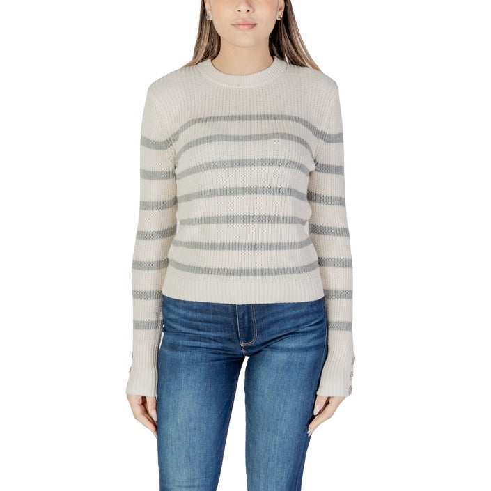 Morgan De Toi Stripe Cotton Long Sleeve Top