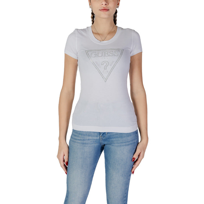 Guess Logo Cotton Crewneck T-Shirt