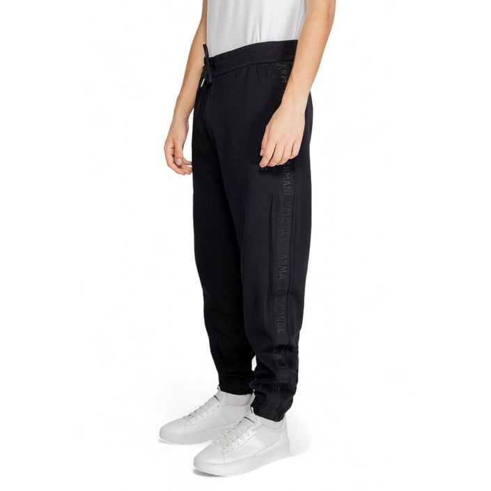 Armani Exchange Logo All Black Joggers 100% Cotton