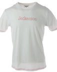 Jeckerson Logo Cotton-Rich Athleisure T-Shirt - white