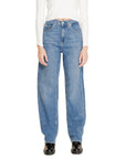 Calvin Klein Jeans Logo Tapered Baggy Jeans Light Wash