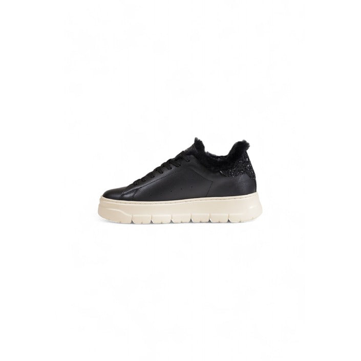 Crime London Logo Genuine Leather Chunky Sole Sneakers