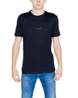 Guess Logo 100% Cotton Crewneck T-Shirt - black