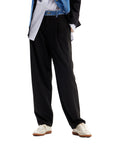 Desigual Wide Leg Pants With Eclectic Denim Waistband