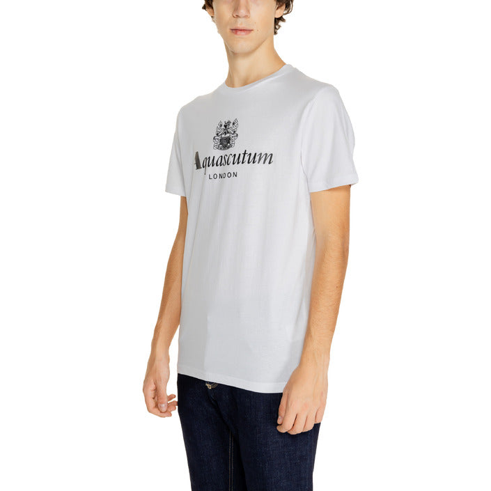 Aquascutum Logo Crewneck T-Shirt 100% Cotton