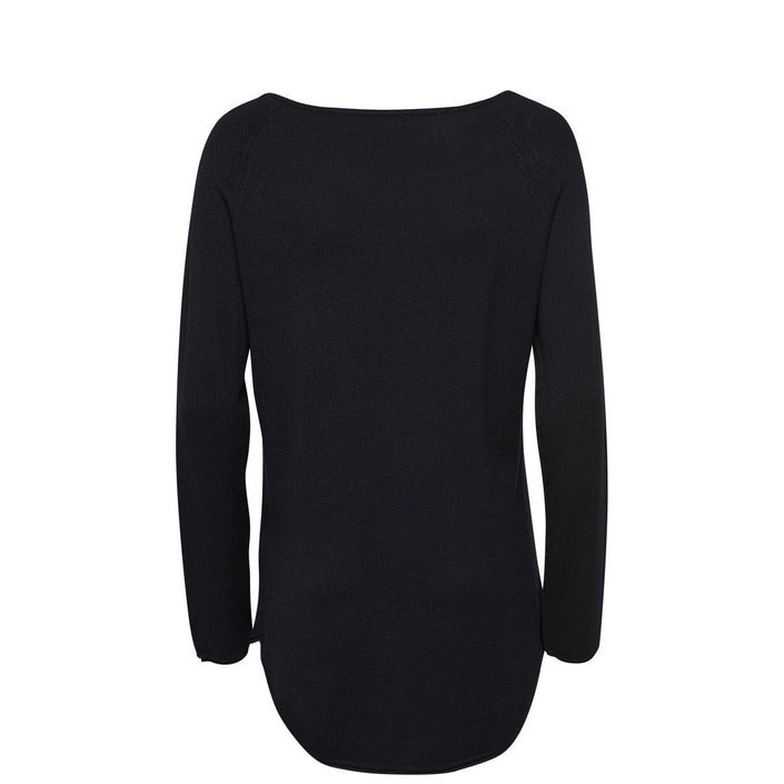 Only Minimalist Asymmetrical Boatneck Sweater