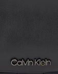 Calvin Klein Logo Medium Profile Vegan Leather Unisex Crossbody Bag