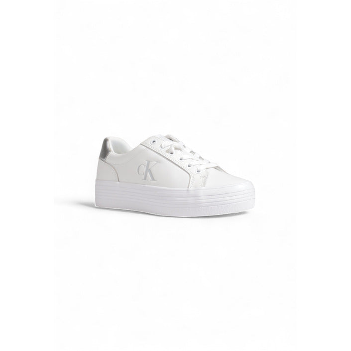 Calvin Klein Logo Genuine Leather Sneakers