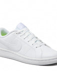 Nike Logo All White Low Top Lace-Up Sneakers