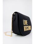 Love Moschino Logo Vegan Leather Arc Structured Crossbody Bag