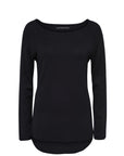 Only Minimalist Asymmetrical Boatneck Sweater