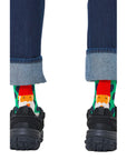 Happy Socks Unisex Festive Christmas Midi Quarter Cotton-Rich Socks
