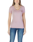 Guess Classic Logo Cotton-Rich V-Neck T-Shirt - Multiple Colors