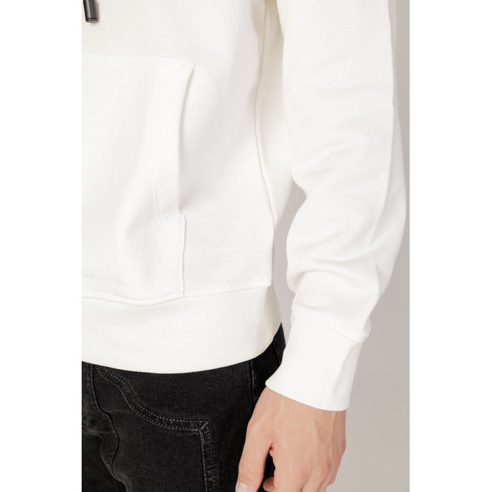 Armani Exchange Logo Cotton-Rich Hooded Pullover