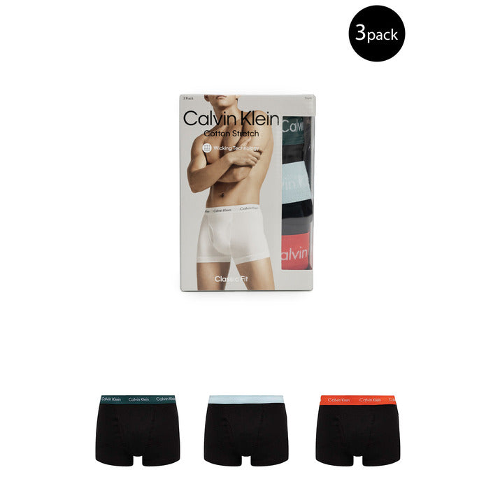 Calvin Klein Underwear Logo Cotton Stretch Trunks - 3 Pack