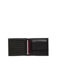 Tommy Hilfiger Logo Genuine Leather Black Wallet 