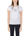 Calvin Klein Jeans Logo Pure Cotton T-Shirt - white