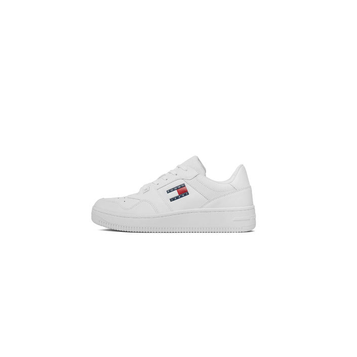Tommy Hilfiger Jeans Logo Leather Low Top Lace-Up Sneakers