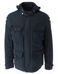 Blauer Logo Cotton-Rich M65 Jacket - navy blue