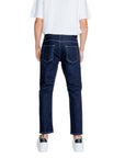 Antony Morato Cropped Indigo Blue Straight Leg Fit Jeans