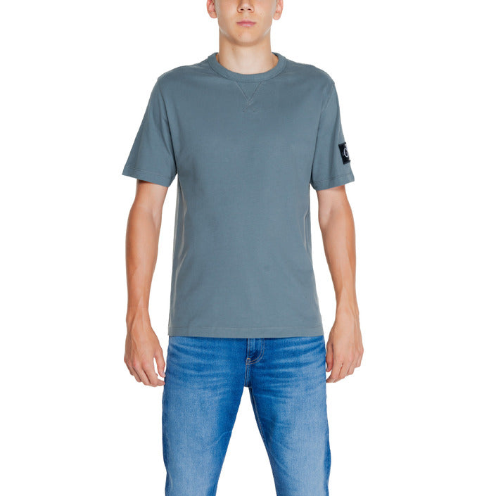 Calvin Klein Jeans Logo 100% Cotton T-Shirt - grey