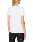 Armani Exchange Logo 100% Cotton Crewneck T-Shirt - white