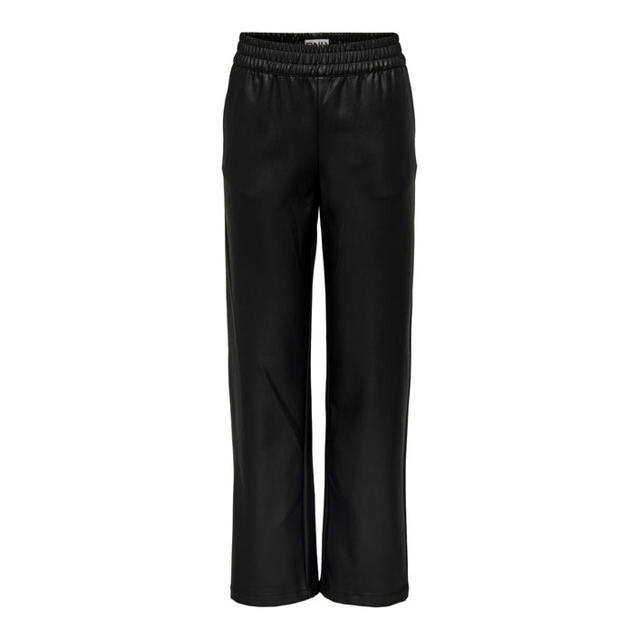 Only Wet Look Wide Leg Fit Pants