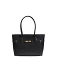 Furla Minimalist Genuine Leather Tote Handbag - 2 Shades