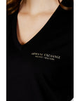 Armani Exchange Logo Pure Cotton V-Neck T-Shirt