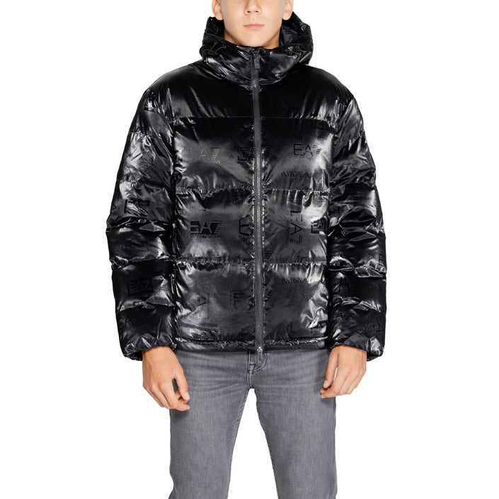 EA7 By Emporio Armani Logo Puffer Hooded Jacket