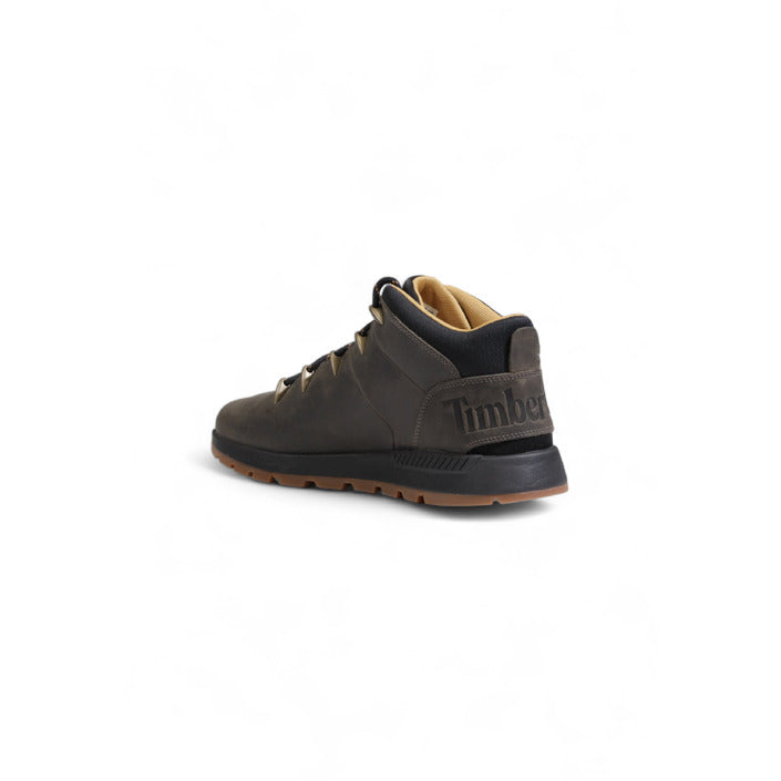 Timberland Logo High Top Genuine Leather Sneakers