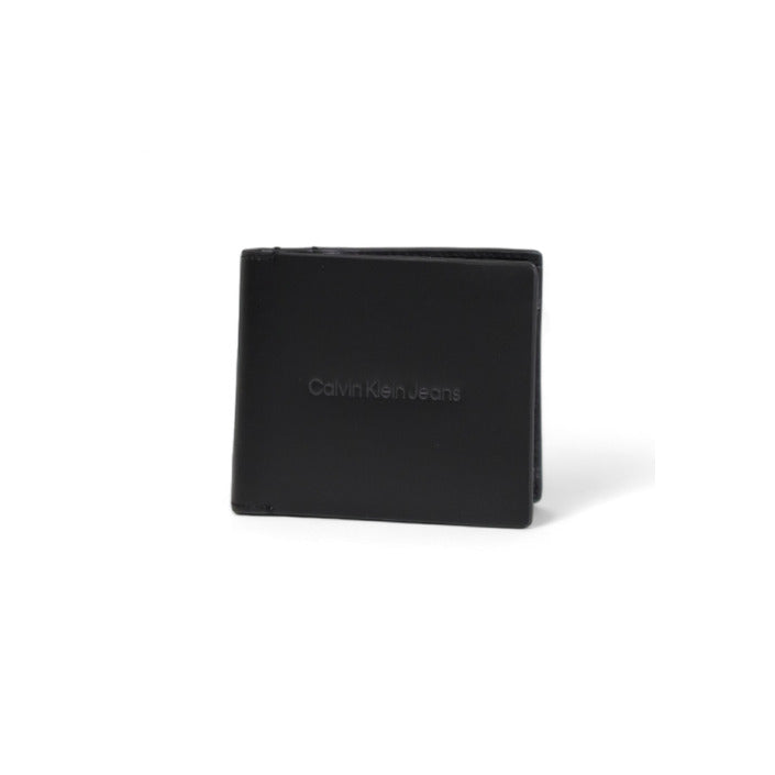 Calvin Klein Logo Genuine Leather Black Wallet