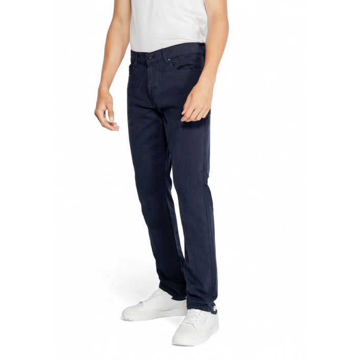 Gas Minimalist Blue Color Chinos Straight Leg Fit