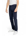 Gas Minimalist Blue Color Chinos Straight Leg Fit