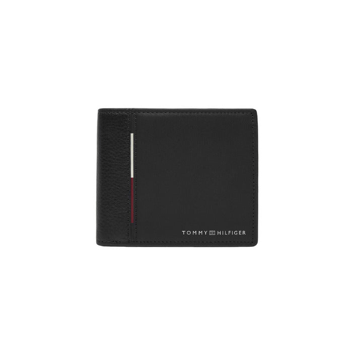 Tommy Hilfiger Logo Genuine Leather Black Wallet